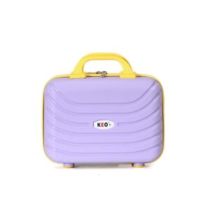 Keo-Plus Lila-Sarı PP Silikon Makyaj Çantası